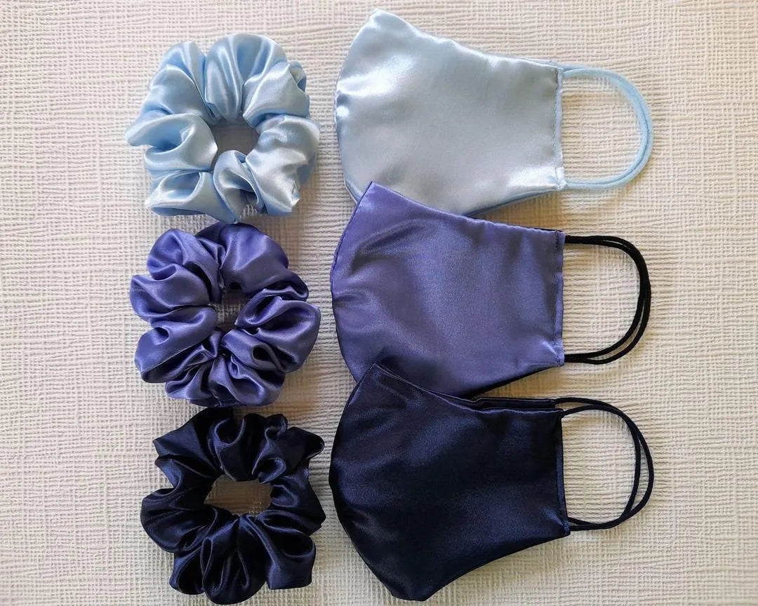 Title:
Luxury Satin Scrunchie & Face Mask Set – Soft Silk Feel Hair Tie3 Colors)