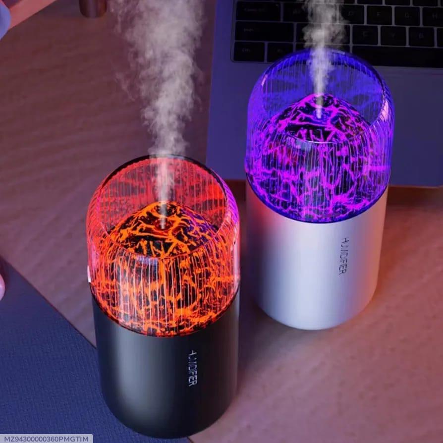 Premium LED Flame Effect Humidifier – Ultrasonic Cool Mist Aromatherapy Diffuser