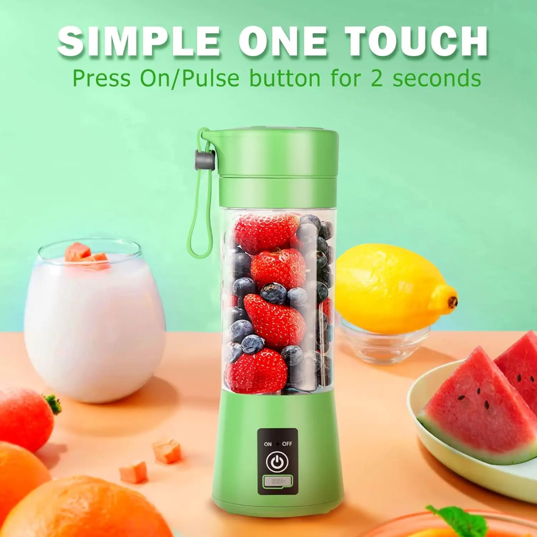 Portable USB Rechargeable Blender Bottle – Fresh Juice Anywhere, Anytime