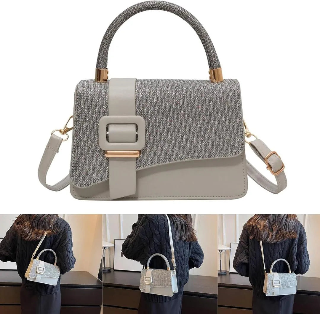 ✨ Elegant Glitter Top Handle Crossbody Bag – Chic Evening & Party Handbag for Women