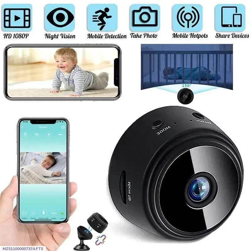 MiniGuard™ 1080P WiFi Smart Security Camera – Night Vision & Motion Detection