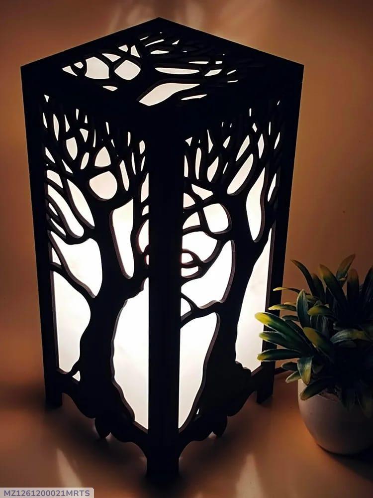 Enchanted Forest Glow Lamp – Handcrafted Tree Shadow Lantern