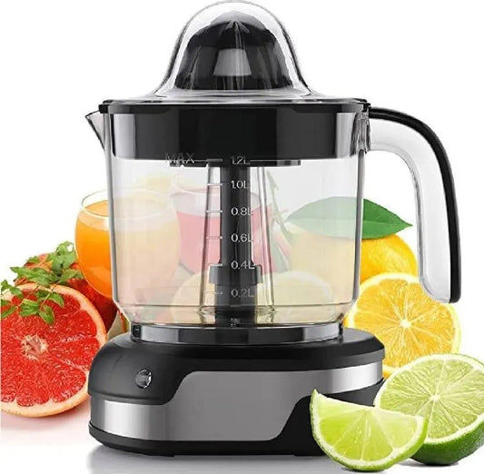 Electric Citrus Juicer Machine – 1.2L Automatic Fruit Juicer with Easy-Pour Handle