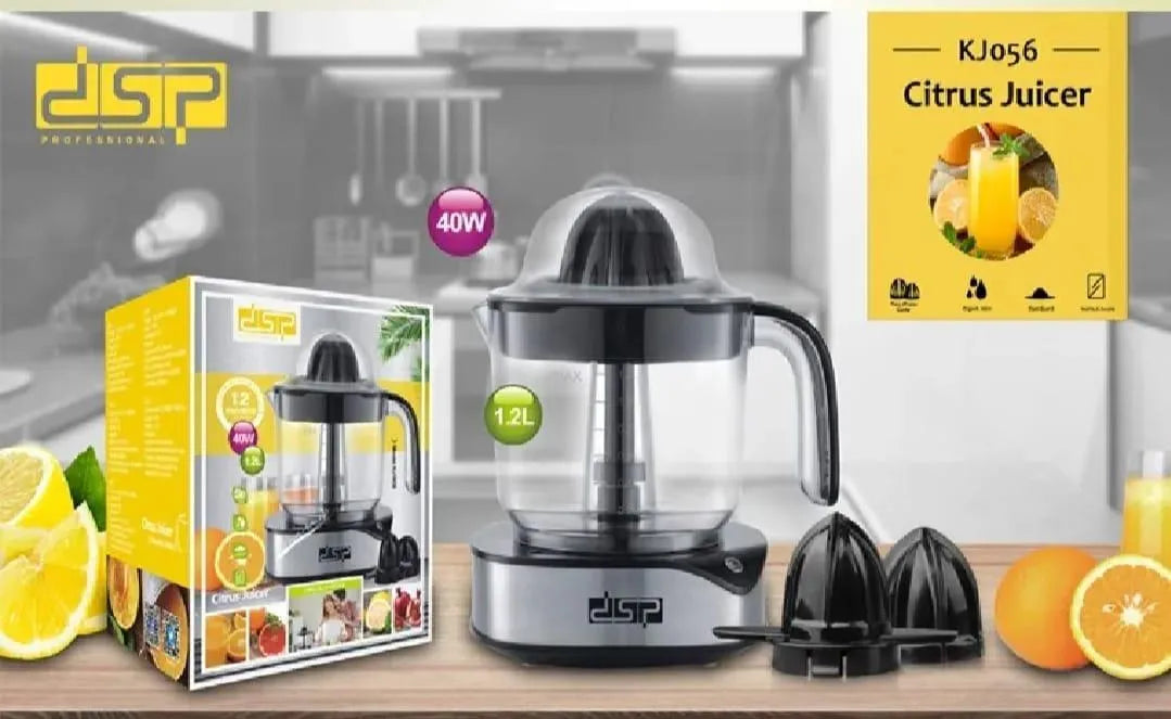 Electric Citrus Juicer Machine – 1.2L Automatic Fruit Juicer with Easy-Pour Handle